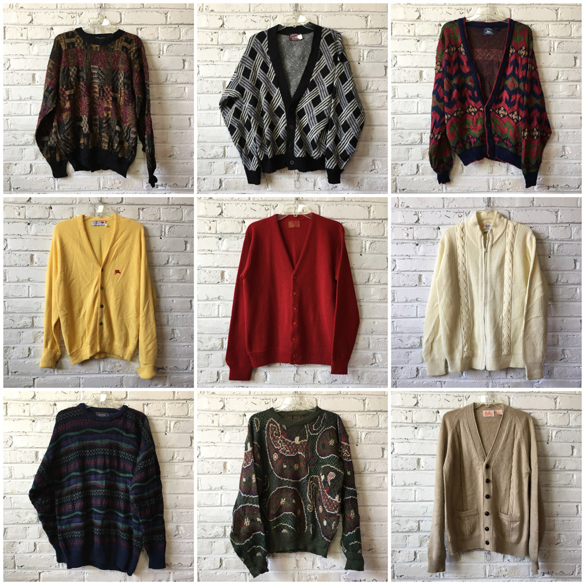 Vintage patterned sweaters sale